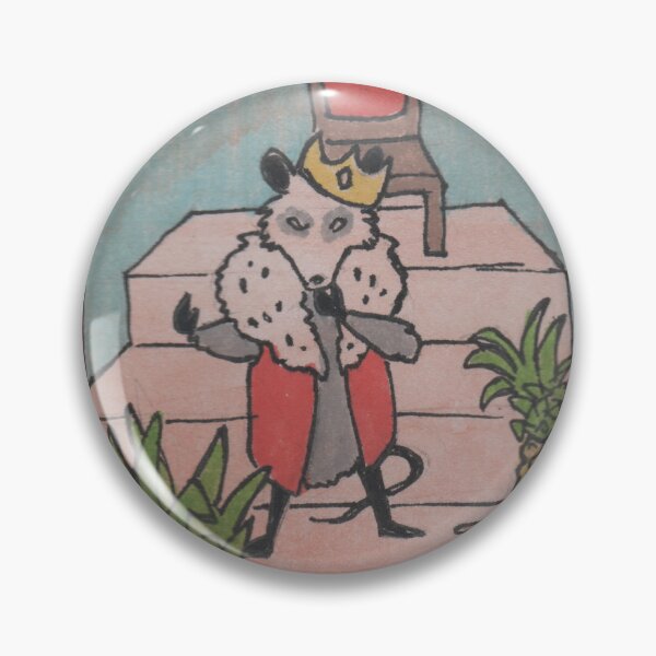 Item preview, King of Pineapples | Whimsical Opossum Illustration designed and sold by idledaze.