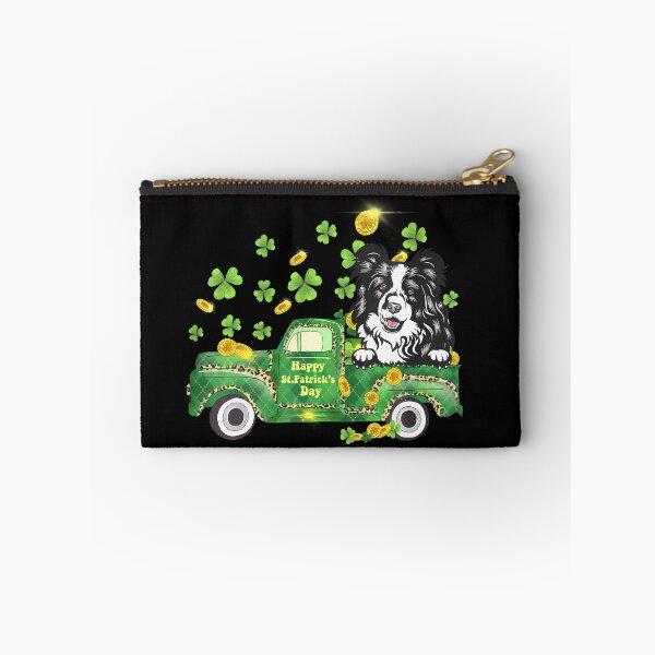 Item preview, Lucky Border Collie Truck Happy St Patricks Day Irish designed and sold by Moxizz.