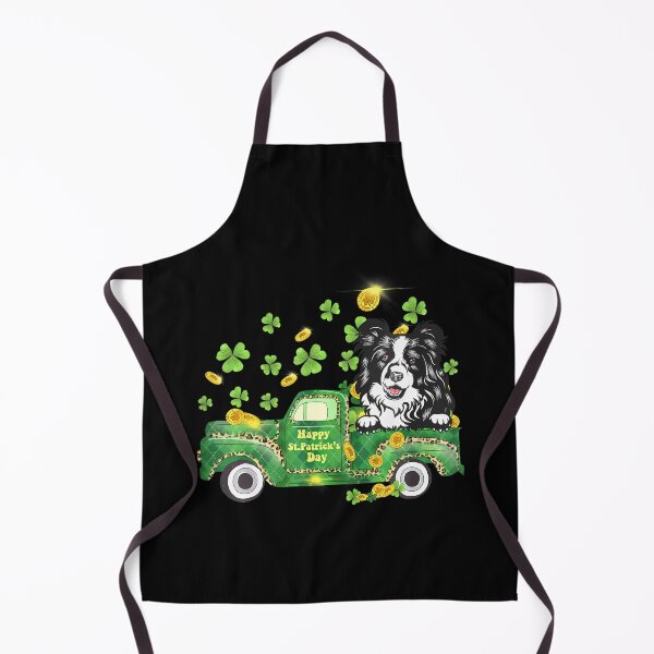 Item preview, Lucky Border Collie Truck Happy St Patricks Day Irish designed and sold by Moxizz.