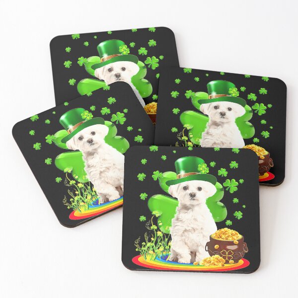 Item preview, Maltese Dog Shamrock St Patricks Day Dog Irish Gifts  designed and sold by Moxizz.
