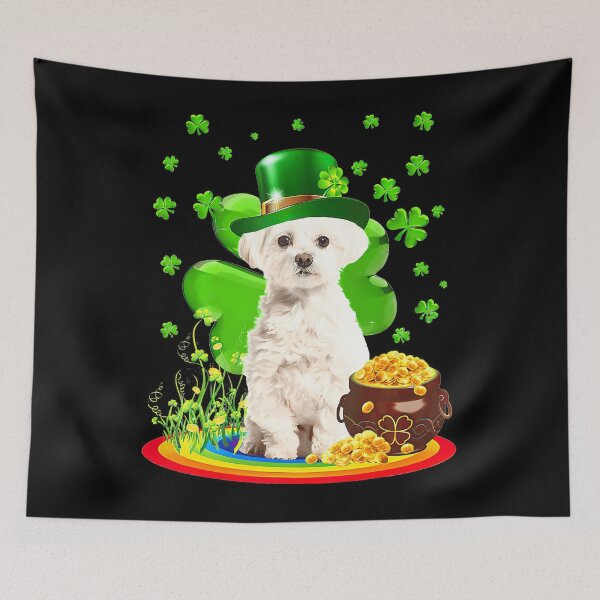 Item preview, Maltese Dog Shamrock St Patricks Day Dog Irish Gifts  designed and sold by Moxizz.