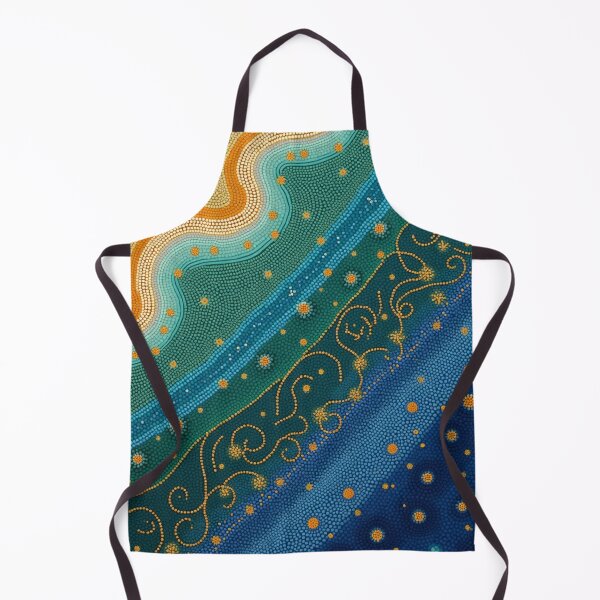 Item preview, Aboriginal Inspired Dot Art - With Colorful The Waves designed and sold by GrinGalore.
