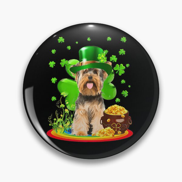Item preview, Yorkshire Terrier Dog Shamrock St Patricks Day Dog Irish designed and sold by Moxizz.