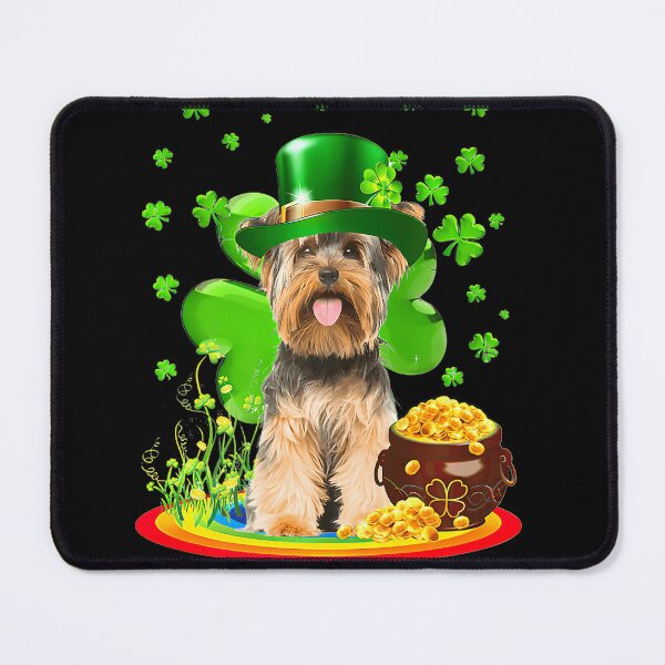 Item preview, Yorkshire Terrier Dog Shamrock St Patricks Day Dog Irish designed and sold by Moxizz.