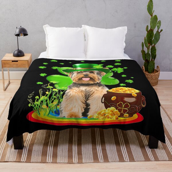 Item preview, Yorkshire Terrier Dog Shamrock St Patricks Day Dog Irish designed and sold by Moxizz.