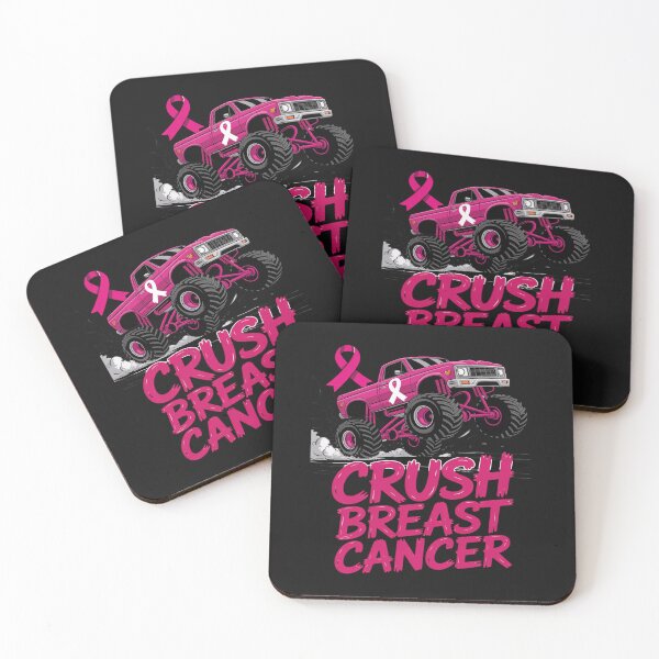 Item preview, Cute Crush Breast Cancer Awareness Monster Truck pink designed and sold by Bstilablhot.