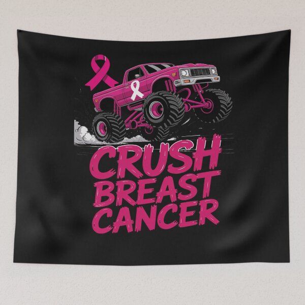 Item preview, Cute Crush Breast Cancer Awareness Monster Truck pink designed and sold by Bstilablhot.