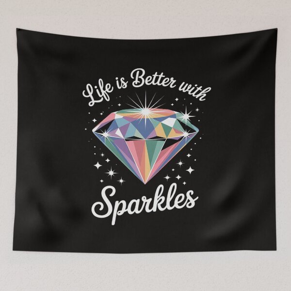 Item preview, Diamond Painting Life is Better with Sparkles designed and sold by silladive.