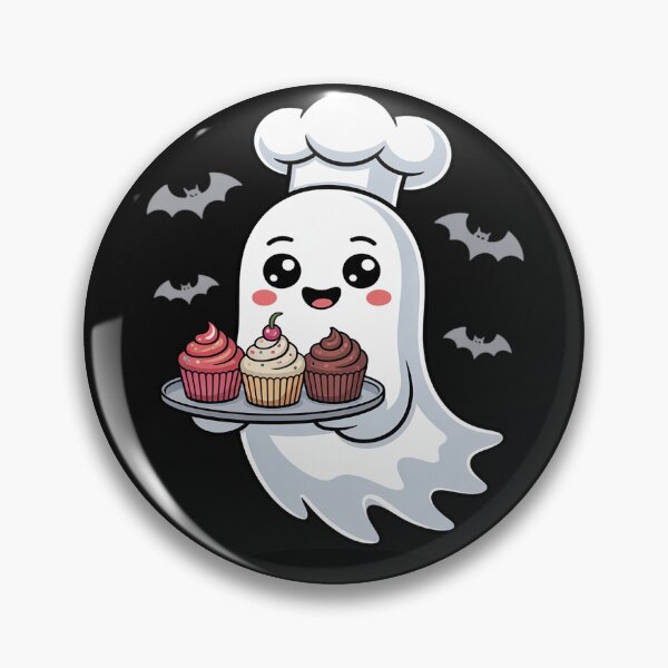 Item preview, Cute Ghost Chef Baker Halloween Spooky Baking Costume designed and sold by Bstilablhot.