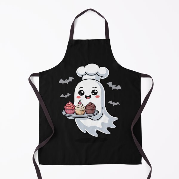 Item preview, Cute Ghost Chef Baker Halloween Spooky Baking Costume designed and sold by Bstilablhot.