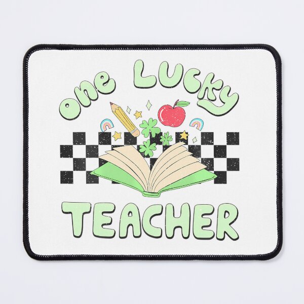 Item preview, One Lucky Teacher Green Groovy St Patricks Day Teacher designed and sold by Moxizz.