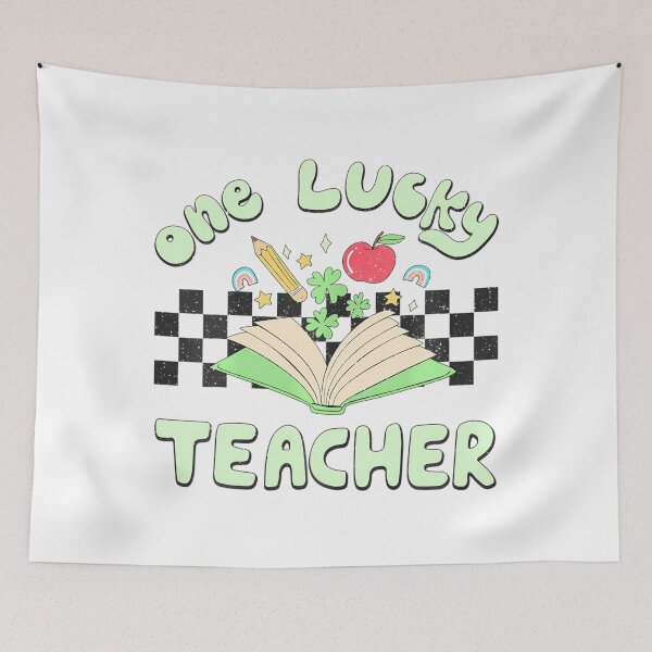 Item preview, One Lucky Teacher Green Groovy St Patricks Day Teacher  designed and sold by Moxizz.