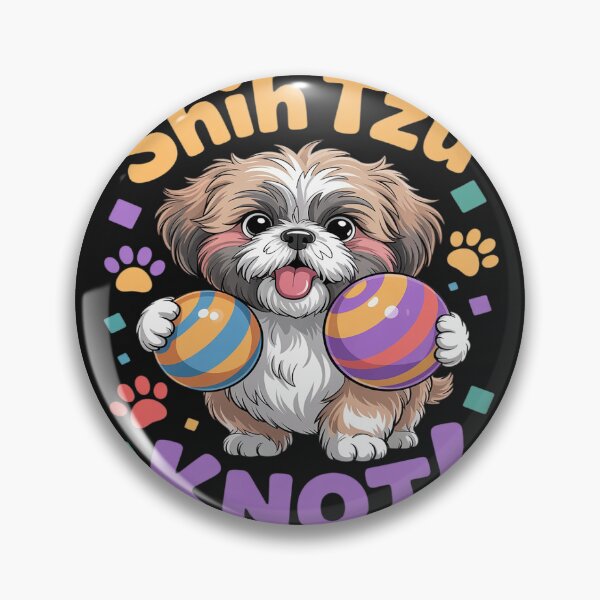 Item preview, Cute Loveable Shih Tzu Knot Dog Mom Not Puppy Dad designed and sold by Bstilablhot.