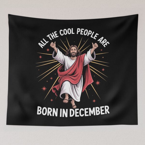 Item preview, Cool People are Born in December Christian Christmas Bday designed and sold by CruelShadesSt.