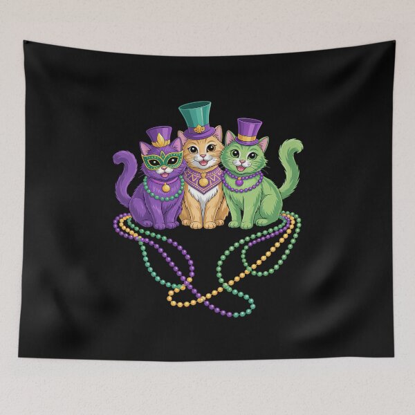 Item preview, Cats Kitten Kitty Mardi Gras Festival Party Cat Lover designed and sold by CruelShadesSt.