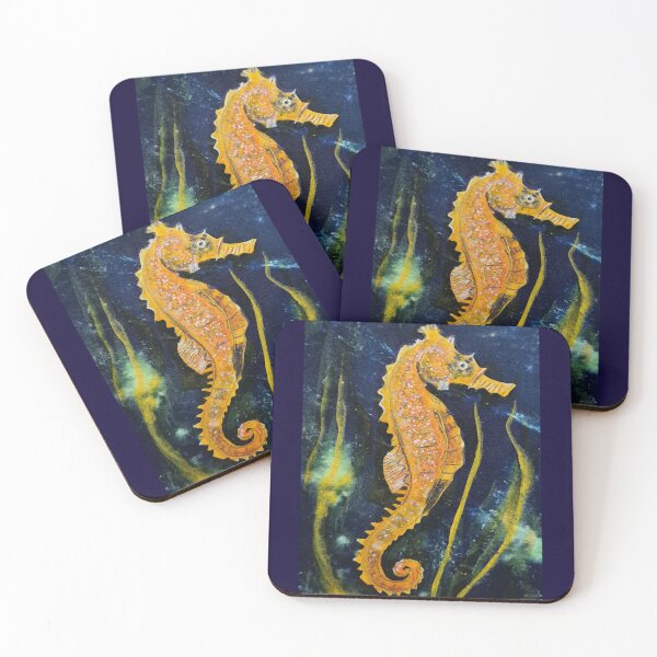 Item preview, seahorse cyanotype designed and sold by nicoleliz.