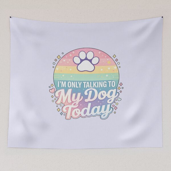 Item preview, I'm Only Talking To My Dog Today Dog Lover | manga | cute kawaii | by Nooby Draw designed and sold by NoobyDraw.