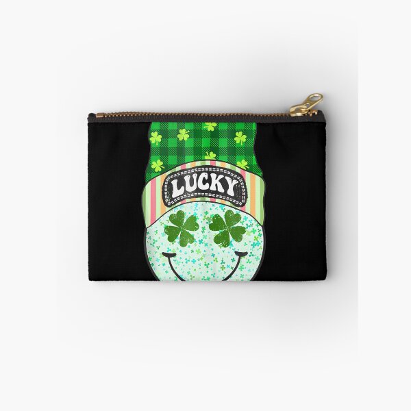 Item preview, Lucky Happy Smile Face Retro Green Shamrock St Patricks Day  designed and sold by Moxizz.