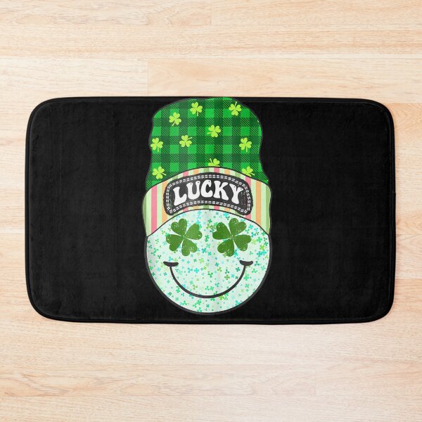 Item preview, Lucky Happy Smile Face Retro Green Shamrock St Patricks Day  designed and sold by Moxizz.