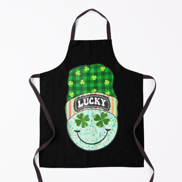 Item preview, Lucky Happy Smile Face Retro Green Shamrock St Patricks Day  designed and sold by Moxizz.