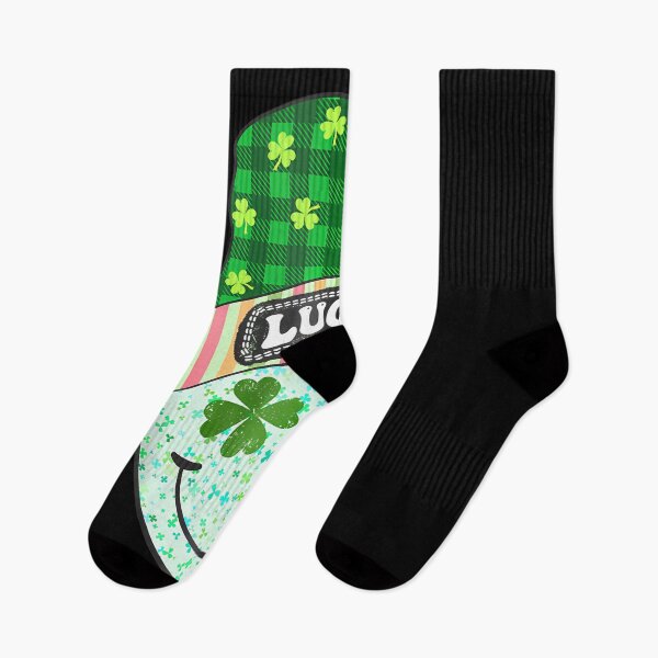 Item preview, Lucky Happy Smile Face Retro Green Shamrock St Patricks Day  designed and sold by Moxizz.