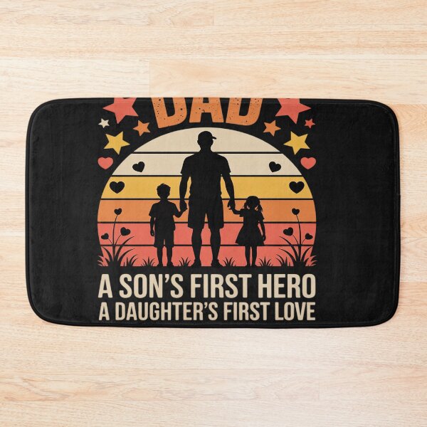 Item preview, Dad A Son's First Hero A Daughter's Love First Father's Day designed and sold by Bstilablhot.