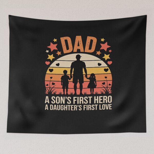 Item preview, Dad A Son's First Hero A Daughter's Love First Father's Day designed and sold by Bstilablhot.