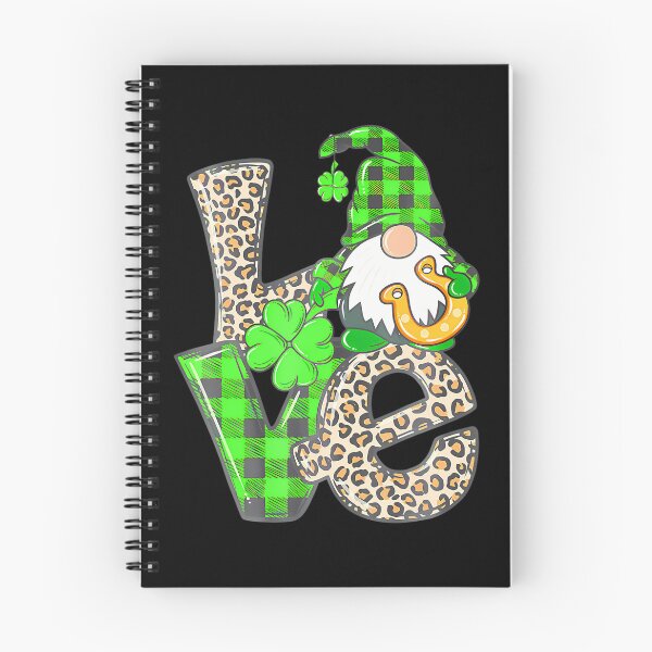 Item preview, St Patricks Day Love Gnome Shamrock Irish Leopard Plaid designed and sold by Moxizz.