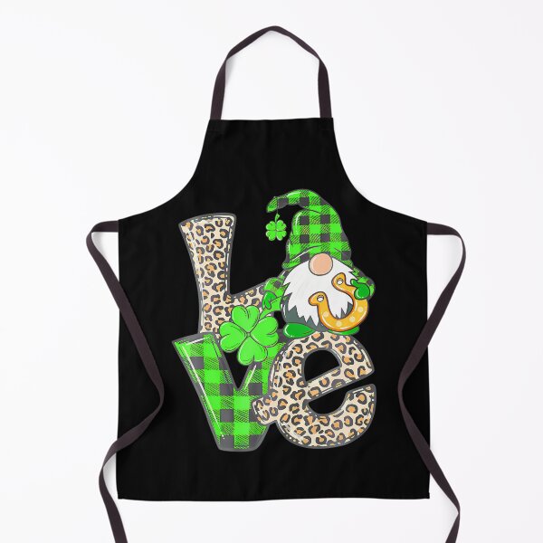 Item preview, St Patricks Day Love Gnome Shamrock Irish Leopard Plaid designed and sold by Moxizz.