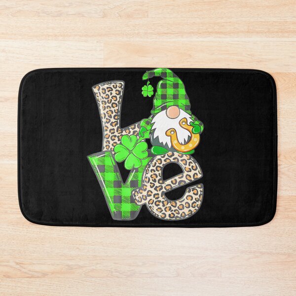 Item preview, St Patricks Day Love Gnome Shamrock Irish Leopard Plaid designed and sold by Moxizz.