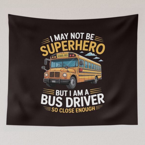 Item preview, Superhero School Bus Driver - Bus Driver designed and sold by hettingerchaim.