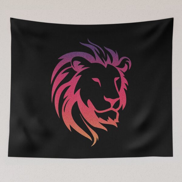 Item preview, Lion Head Bold Line Art Power Symbol Design designed and sold by pippendeshaun.