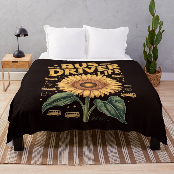 Item preview, Sunflower Bus Driver Gift Idea designed and sold by hettingerchaim.
