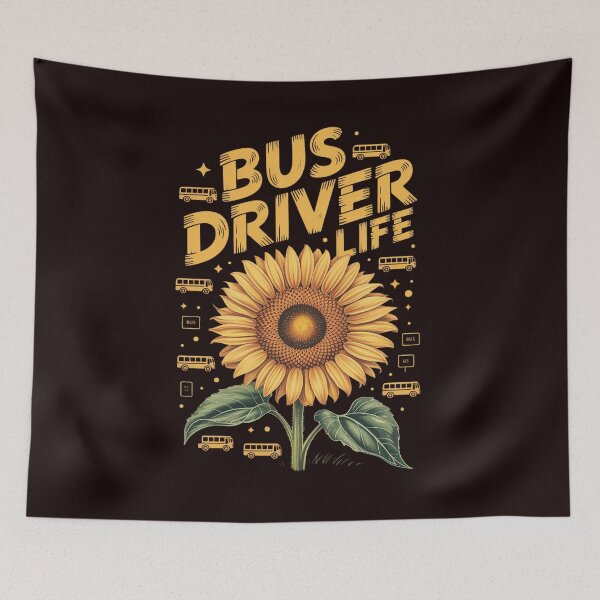 Item preview, Sunflower Bus Driver Gift Idea designed and sold by hettingerchaim.