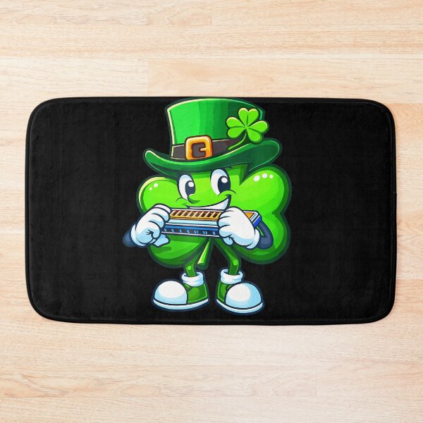 Item preview, Shamrock Playing Harmonica St. Patricks Day  designed and sold by Moxizz.