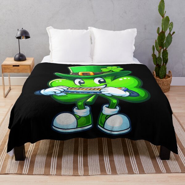 Item preview, Shamrock Playing Harmonica St. Patricks Day designed and sold by Moxizz.