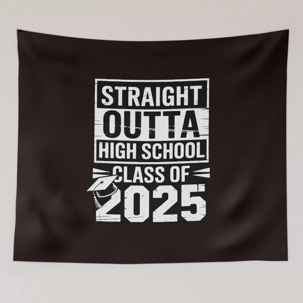 Item preview, Straight Outta High School Graduation Class Of 2025 Grad designed and sold by hettingerchaim.