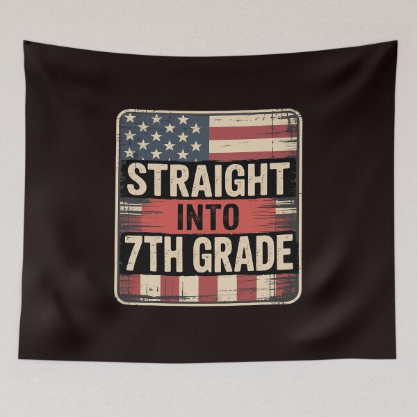 Item preview, Straight Into 7th Grade Back To School Gift designed and sold by hettingerchaim.
