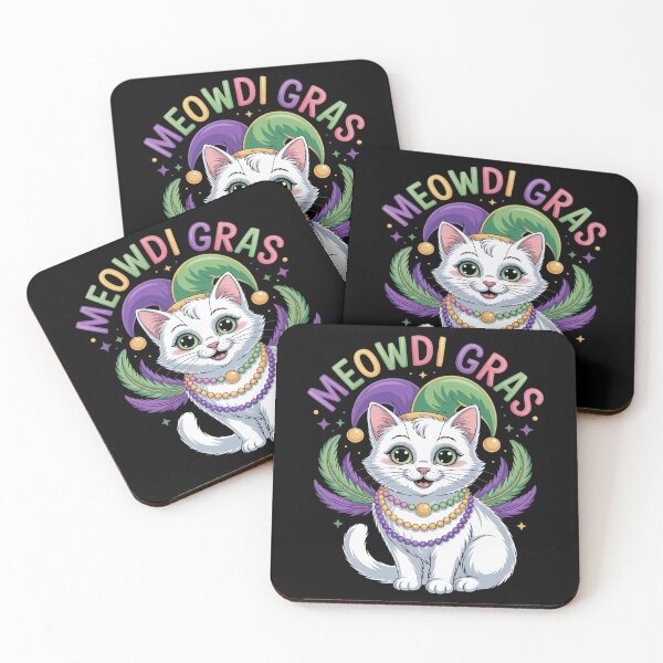 Item preview, Mardi Gras Cat Sound Masked Beads Owner Parades Carnaval Men Women Kids designed and sold by Moxizz.
