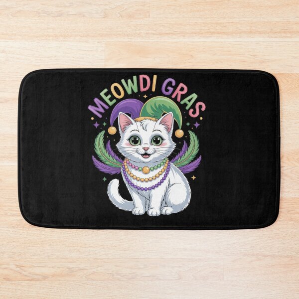 Item preview, Mardi Gras Cat Sound Masked Beads Owner Parades Carnaval Men Women Kids designed and sold by Moxizz.