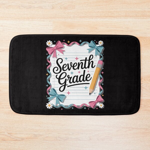 Item preview, Seventh Grade Back to School for Pink Notebook designed and sold by demarioTTS.