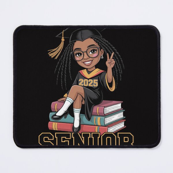 Item preview, Senior 2025 Class Of 2025 Graduation Black Girl Afro Woman designed and sold by demarioTTS.