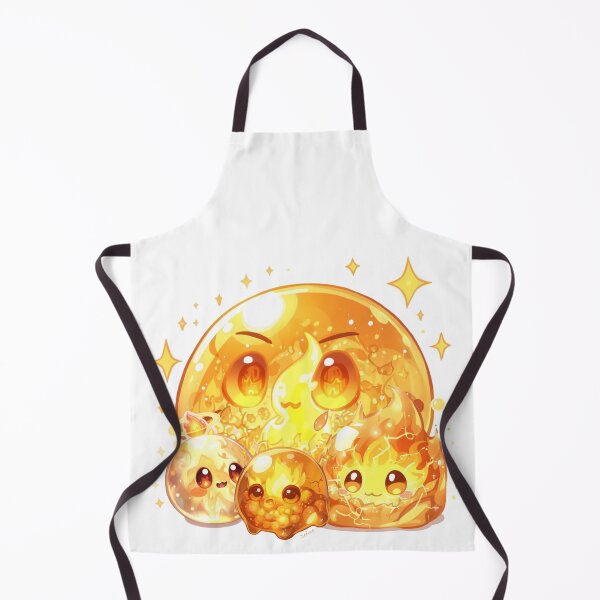 Item preview, Where Fire Breathes Life – Cute Elemental Fire Slime Family designed and sold by Monzora.