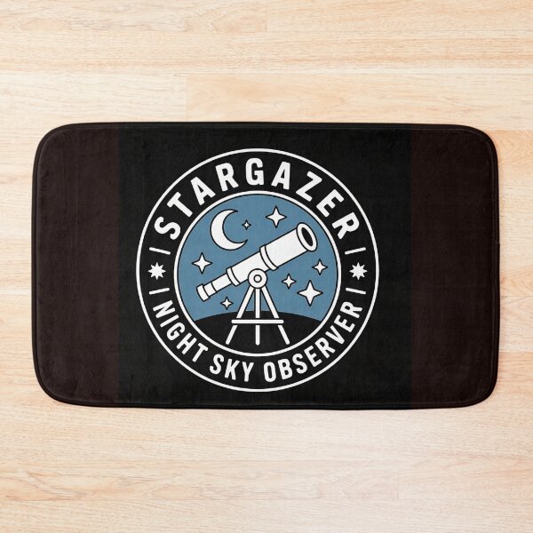 Item preview, Stargazer Night Sky Observer Clean Badge Shirt designed and sold by Viktorio Art Shop.