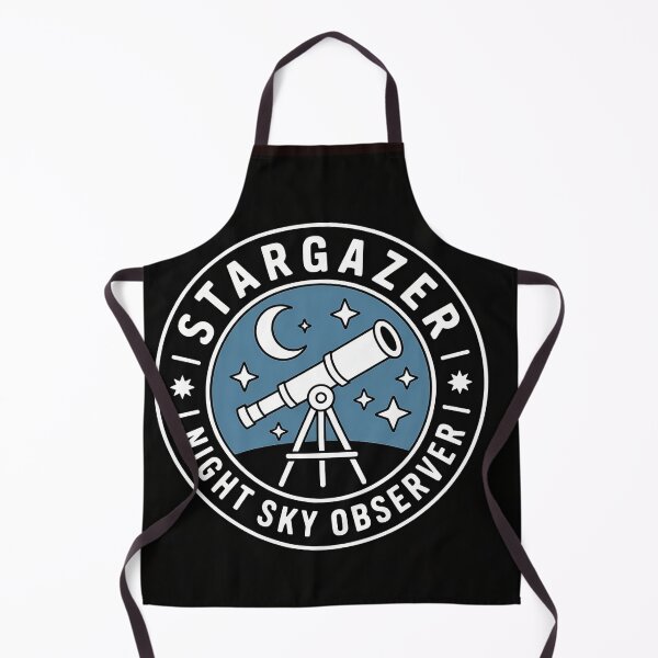 Item preview, Stargazer Night Sky Observer Clean Badge Shirt designed and sold by Viktorio Art Shop.