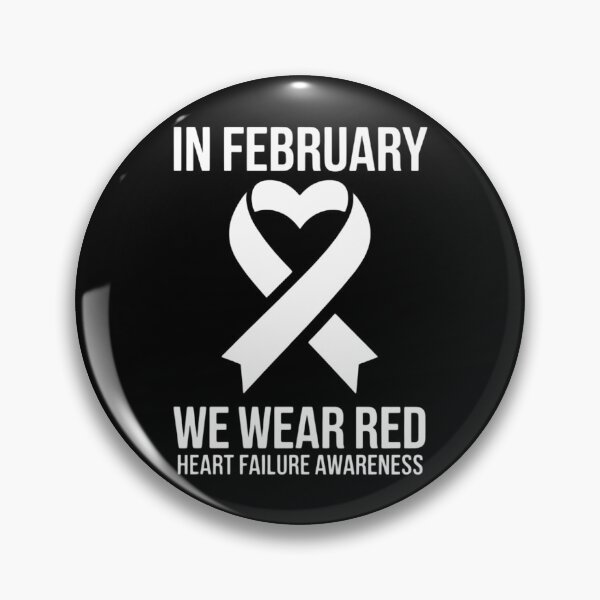 Item preview, Heart In February We Wear Red Heart Failure Awareness Ribbon designed and sold by FaithAbbott.