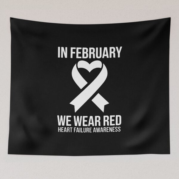 Item preview, Heart In February We Wear Red Heart Failure Awareness Ribbon designed and sold by FaithAbbott.