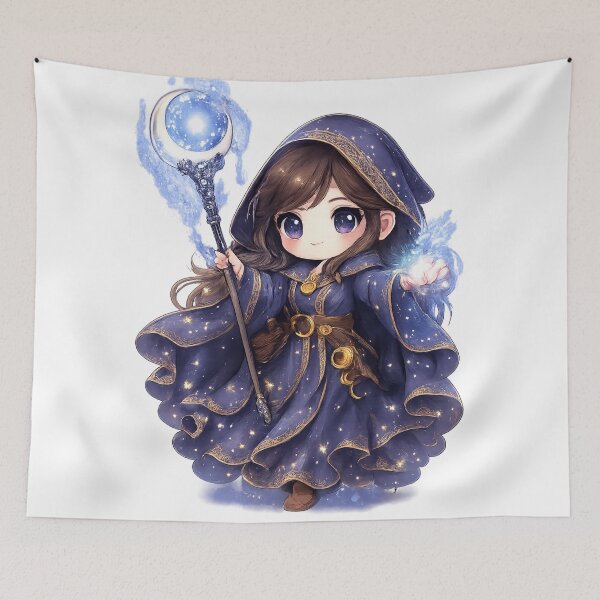 Item preview, Kawaii Chibi Wizard Girl designed and sold by kimkosovo.