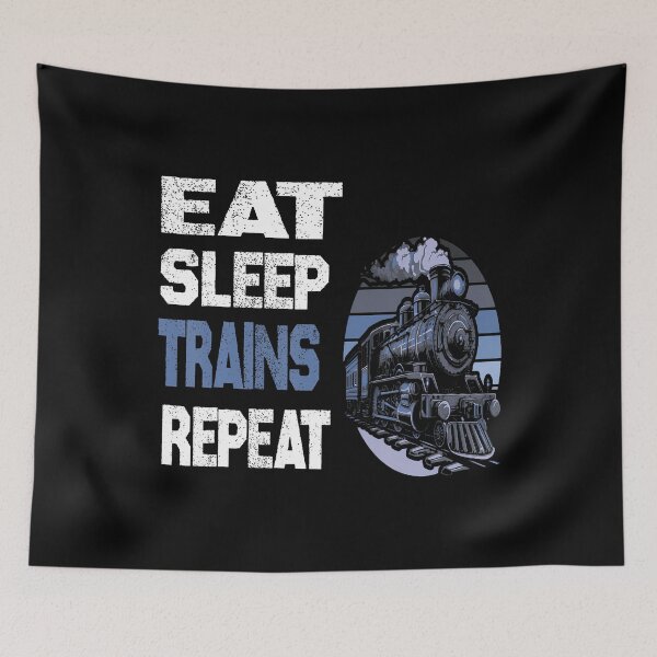 Item preview, Eat Sleep Trains Repeat designed and sold by charitashmoqs.