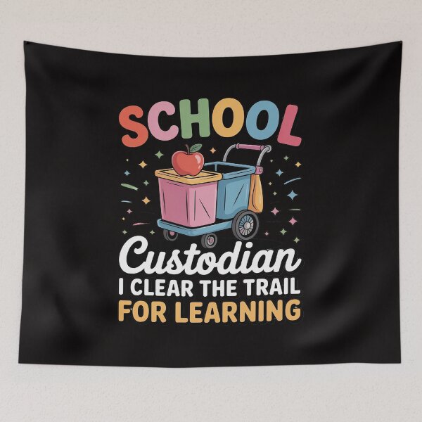 Item preview, School Custodian I Clean The Trail For Learning Janitor designed and sold by portcrysral.